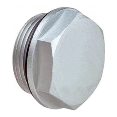 J.W. Winco J.W. Winco 742-26-M20X1.5-OS-2 Aluminum Threaded Plug with 2mm Vent Hole with M20 x 1.5 Thread 742-26-M20X1.5-OS-2